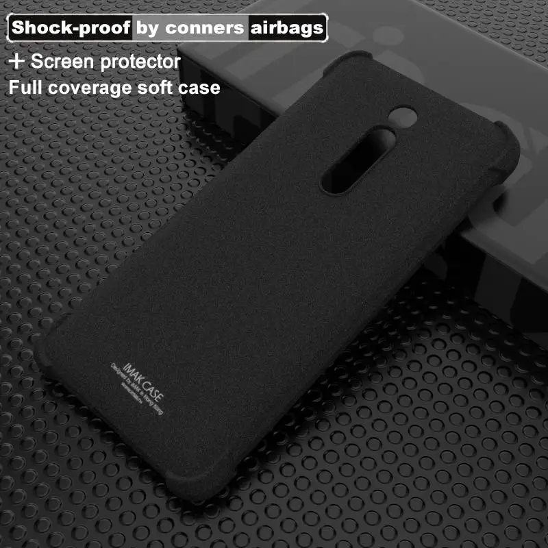 Матовый чехол Imak Для Redmi K20 Pro противоударный из ТПУ с подушкой безопасности
