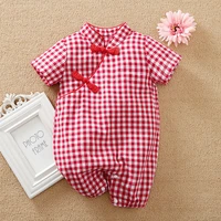 malapina special short sleeved newboorn baby one piece romper summer clothes newborn republic of china style cheongsam custome