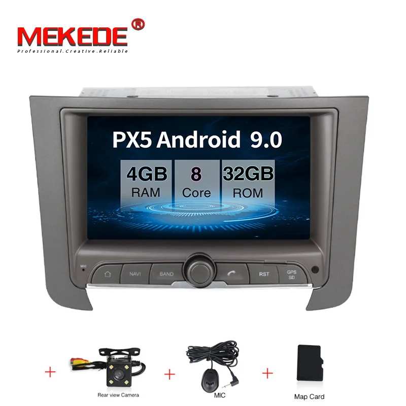 Android 9,0 Автомобильный мультимедийный плеер gps навигация автомобильный DVD для ssangyong rexton автомобильный Радио BT wifi 4+ 32G 8 ядро аудио радио - Цвет: 32G DVD camera