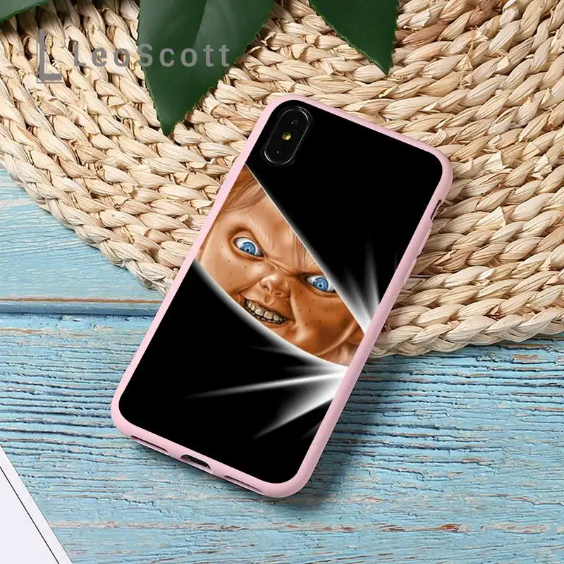 

HORROR CHUCKY CHILDS MOVIE Phone Case Candy Color for iPhone 11 12 mini pro XS MAX 8 7 6 6S Plus X 5S SE 2020 XR