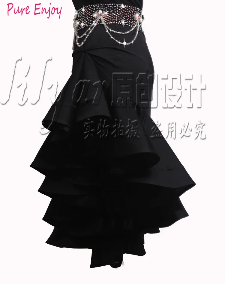 Черное сексуальное платье латинского танца для продажи танцевальная одежда