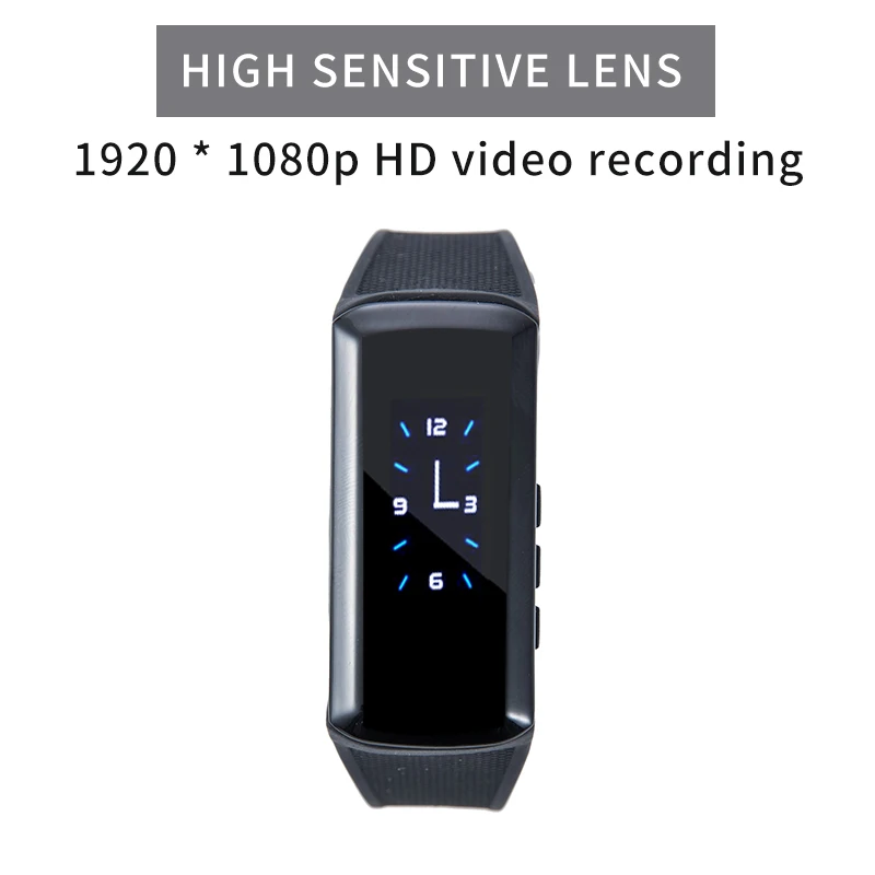 

HD 1080P Camcorder Smart Bracelet Camera Mini secret Camera Wristband Wearable Device Bracelet Cam Cam DVR voice video recorder