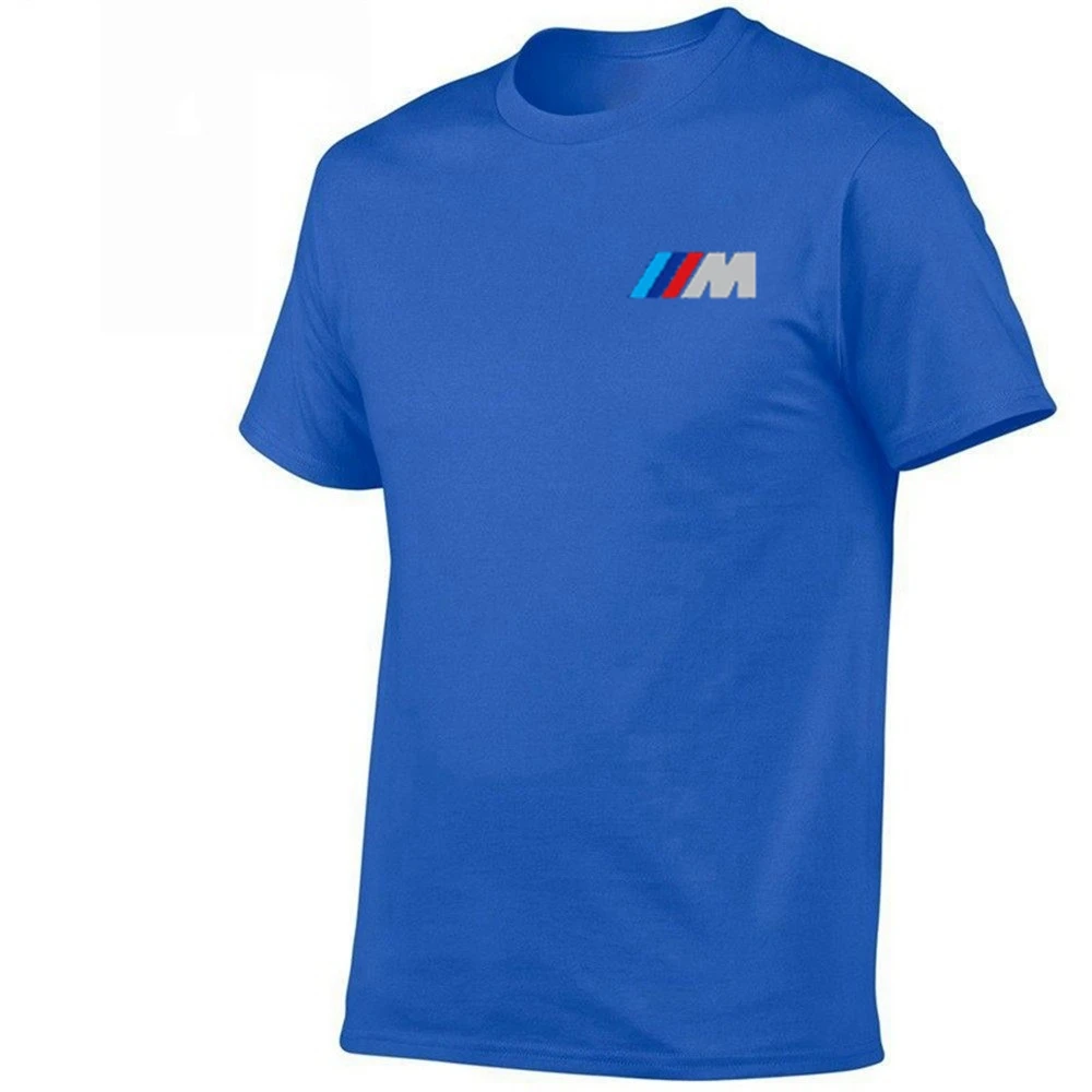 

2021 BMW M Power Summer Cotton Men's Funny Top Casual Short-Sleeved Solid Color Unisex Round Neck Hip-Hop T-Shirt Sports Top