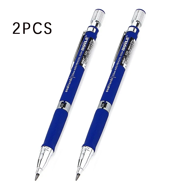 Office Mechanical Pencils 2.0 mm 2B Lead Holder Drafting Drawing Pencil Set 10/12 Pieces Leads Writing School Gifts Stationery images - 6