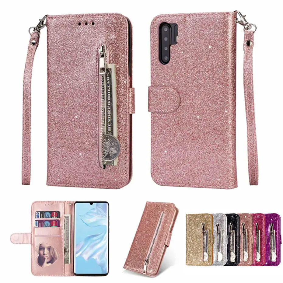 Чехол-книжка из искусственной кожи на молнии для Huawei P30 P20 Mate 10 20 Pro Lite P Smsrt Plus Y6 67 2019