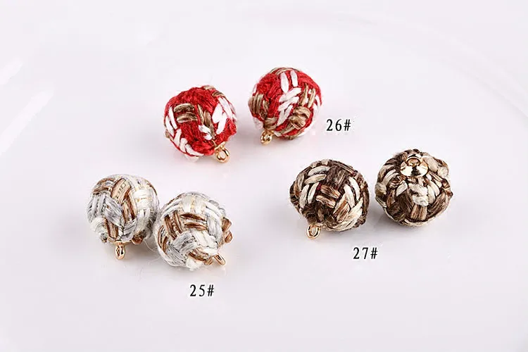 Аксессуары для подвесок в виде вязаных шариков ручная работа ранние серьги