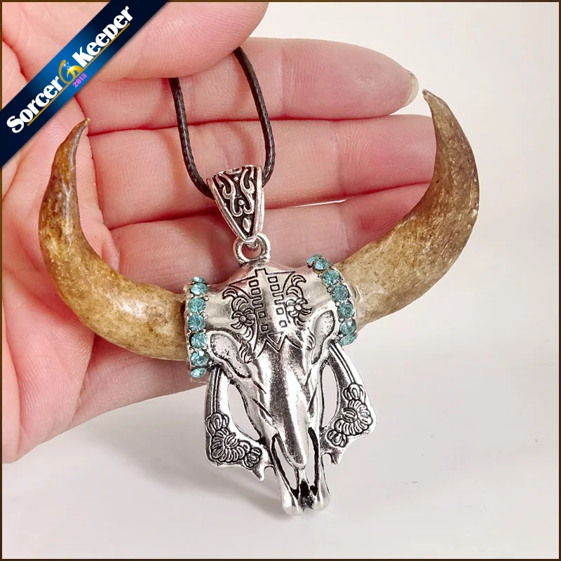 Мужская Орда, амулет, ожерелье, тибетский амулет, клыки, настоящая кость, натуральный зуб, винтажное серебро, волк, зуб, шарм, скот, голова, кулон
