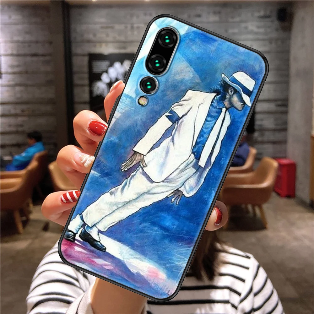 Чехол Майкла Джексона для телефона Huawei P Mate P10 P20 P30 P40 10 20 Smart Z Pro Lite 2019 Черный Модный