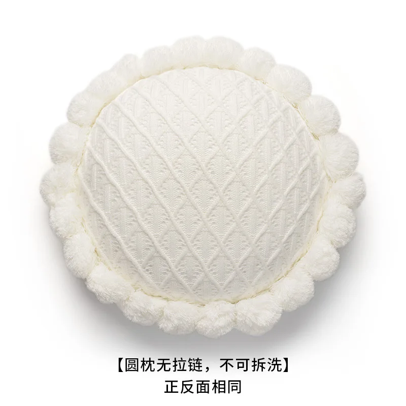 

Hot sale Nordic style pillow cushion case for living room sofa head back cushion home decoration throw white decorative pillows
