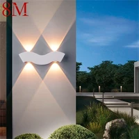 8m outdoor white wall light led modern waterproof sconces lamp for home balcony decoration