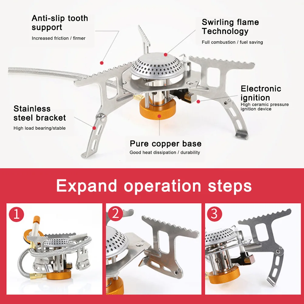 

Stove Portable Small Mini Backpacking Hiking Stove Lightweight Outdoor Backpacking Stove Camping Gas Stove ASD88