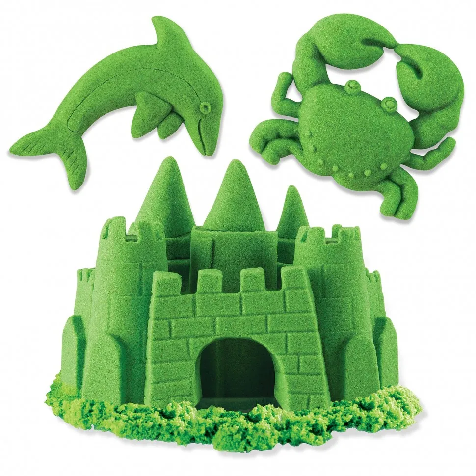 Песок кинетический Kinetic Sand 227г Green 6033332/20080708|Пластилин| |