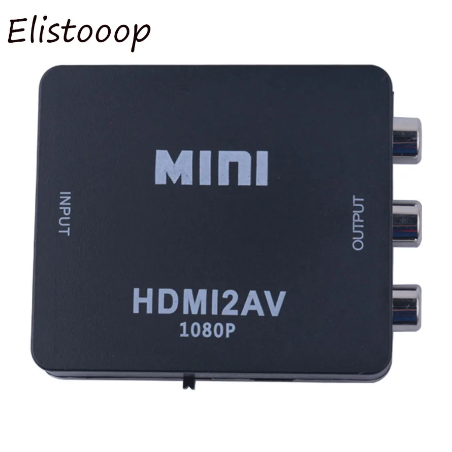 Мини адаптер HDMI совместимый с AV преобразователь видео HD RCA AV/CVSB L/R HDMI2AV Поддержка