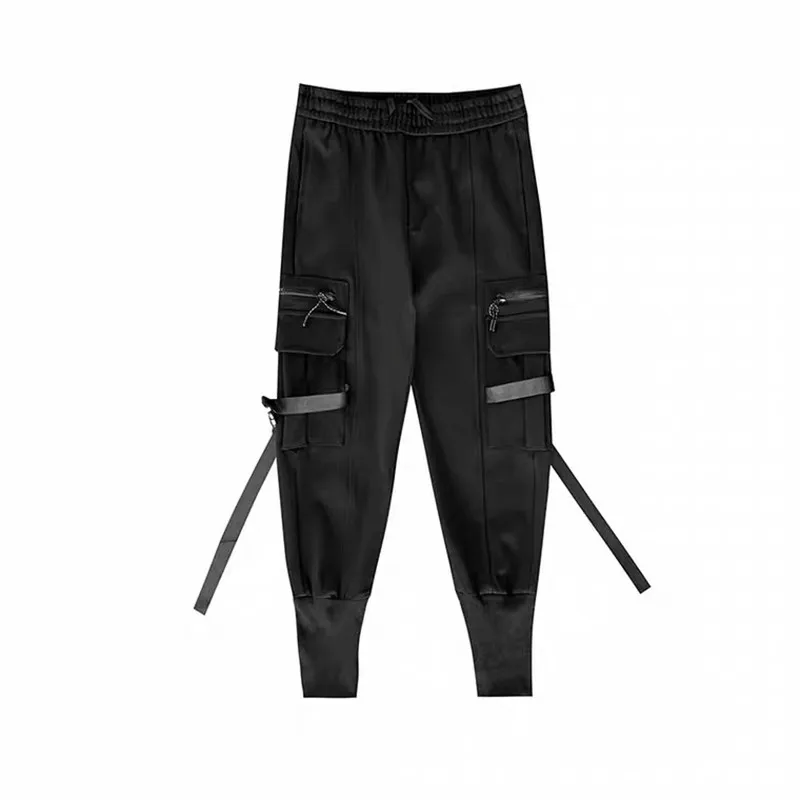 

2021 new versatile comfortable overalls men's Korean fashion Leggings casual sports pants with Martin boots casual pants