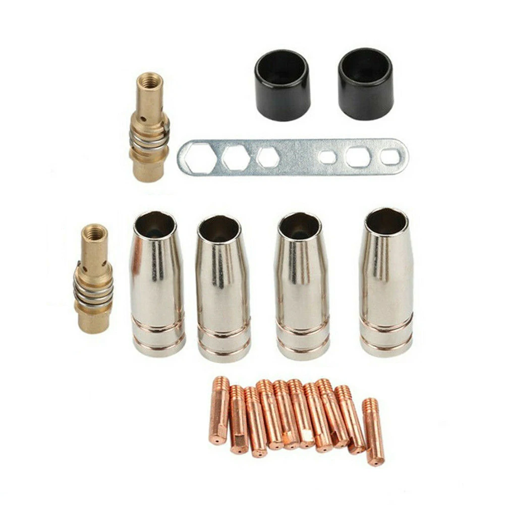 

19pcs Contact Nozzle Wearing Parts Set MB15/150 M6 0.8 Gas Nozzle Accsssories