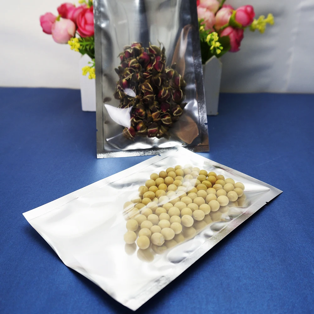 Плоский мешочек 11x16 см 200 шт. полупрозрачных пакетов из алюминиевой фольги