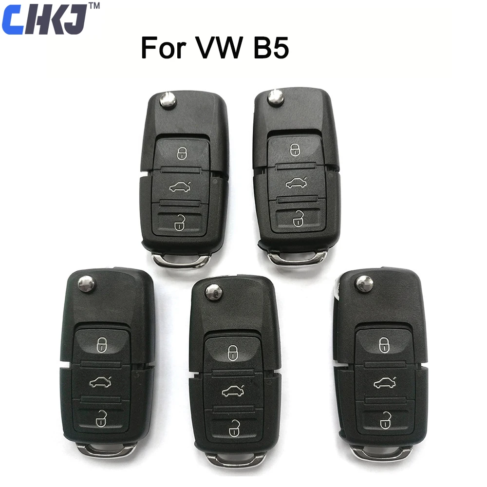 

CHKJ 5PCS/LOT Wire Remote Key For B5 Type 3 Buttons Universal Remote Key Work with VVDI2 and VVDI Key Tool For Volkswagen