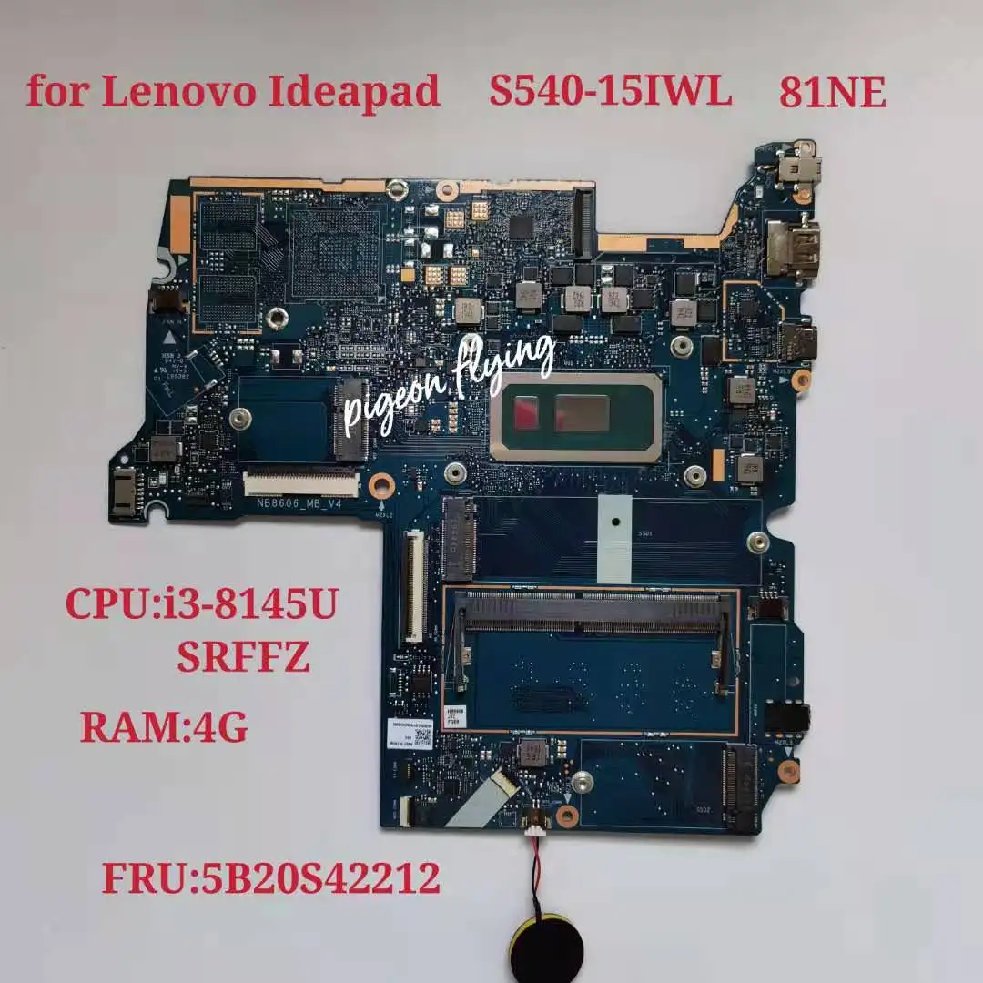 

Для Lenovo Ideapad S540-15IWL Материнская плата ноутбука 81NE Процессор: I3-8145U SRFFZ Митровицкая оперативная память: 4G FRU:5B20S42212 тест проведен