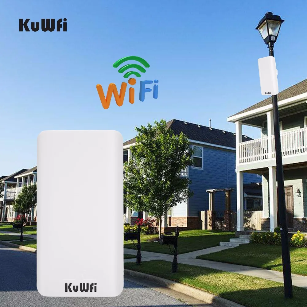 2 шт. KuWFi 1 3 км 300 Мбит/с Открытый CPE маршрутизатор 5G беспроводной точка доступа Wi Fi