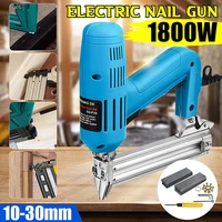 1800w 220v 240v 30mm electric nail gun efficient electric tacker and stapler furniture staple gun for frame woodworking tool