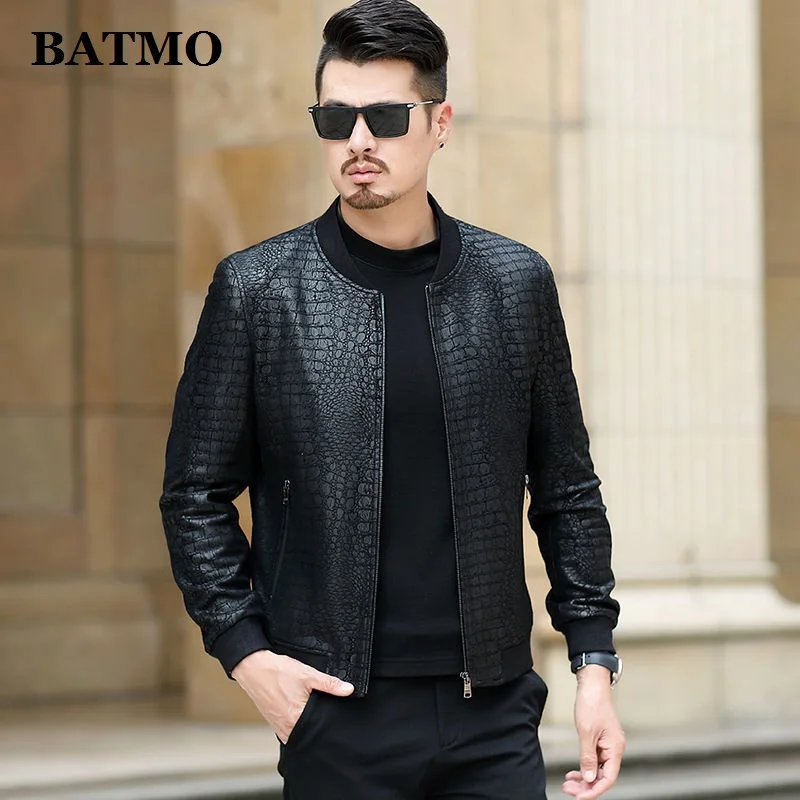 

Мужские тонкие кожаные куртки BATMO, большие размеры, весна 2021, M-XXXL