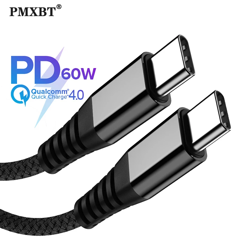 Кабель USB C на Type для Xiaomi Redmi Note 8 Huawei PD QC 4 0 кабель быстрой зарядки Samsung Galaxy S10