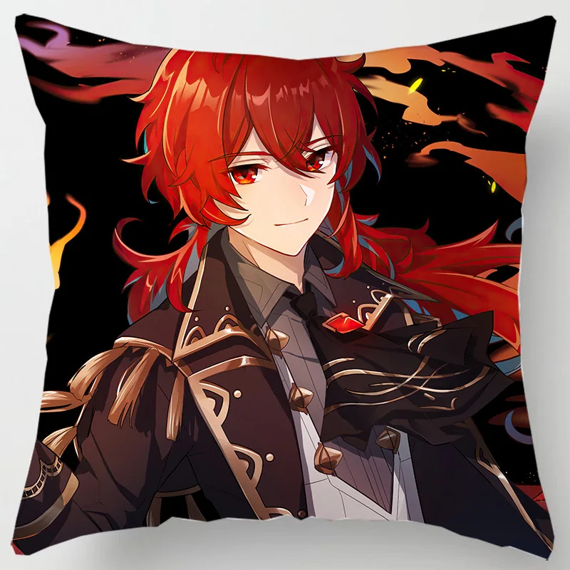 Новая подушка без вставки квадратная Genshin ударная игра фанаты аниме милая