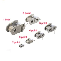 1pcs stainless steel single row chain 04c 1 06b 1 08b 1 10a 1 12a 1 16a 1 half buckle chain chainsaw for cnc milling machine