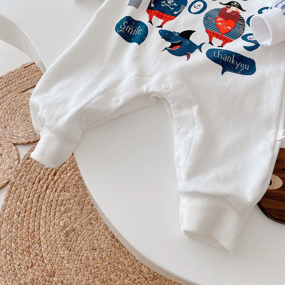 

Newborn Baby Boy Clothes Cotton Cartoon Long Sleeve Baby Rompers Spring Autumn Infant Jumpsuit Kids Christmas Onesies