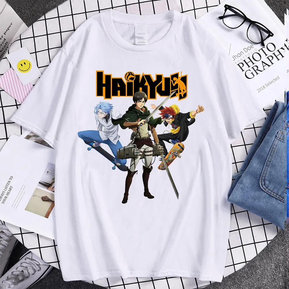 Горячая Распродажа футболки Haikyuu juютсу Kaisen Sk8 Бесконечность атака на Титанов