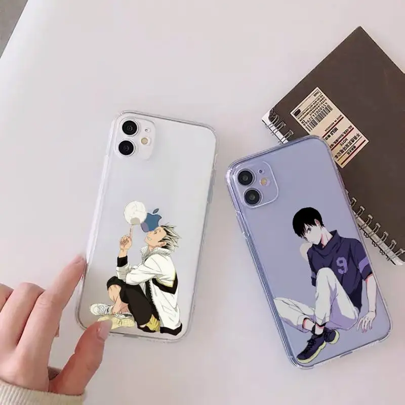 

Haikyuu Hinata Anime Phone Case For iphone 13 12 11 mini x xs xr pro max 8 7 6s 6 plus Transparent soft