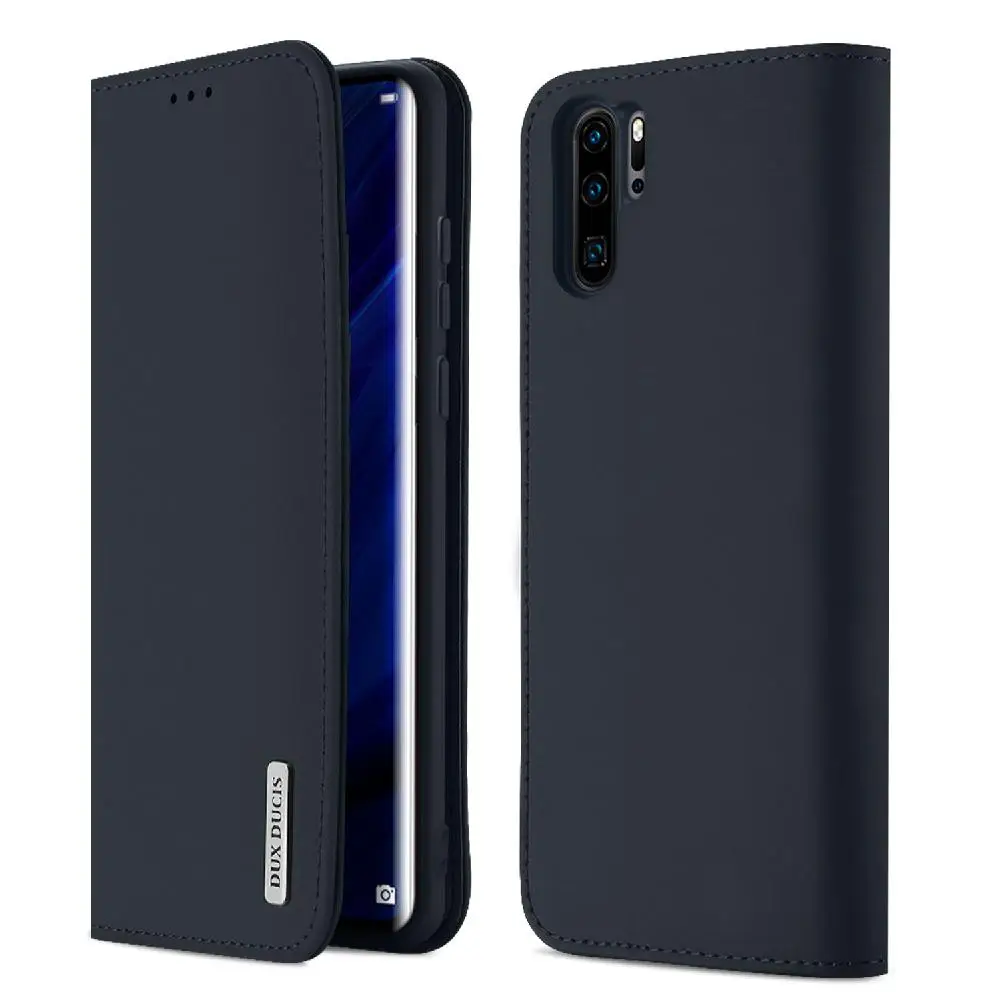 DUX DUCIS для Huawei P30 Lite роскошный Магнитный флип чехол из натуральной кожи с полным