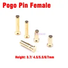 Гнездовой контакт 10X Pogo 1,6, 3,7, 4,5, 5,5, 6,0, 7,0 мм, высота поверхностное монтаж SMT, гнездовой разъем печатной платы, пружинный контакт Pogo