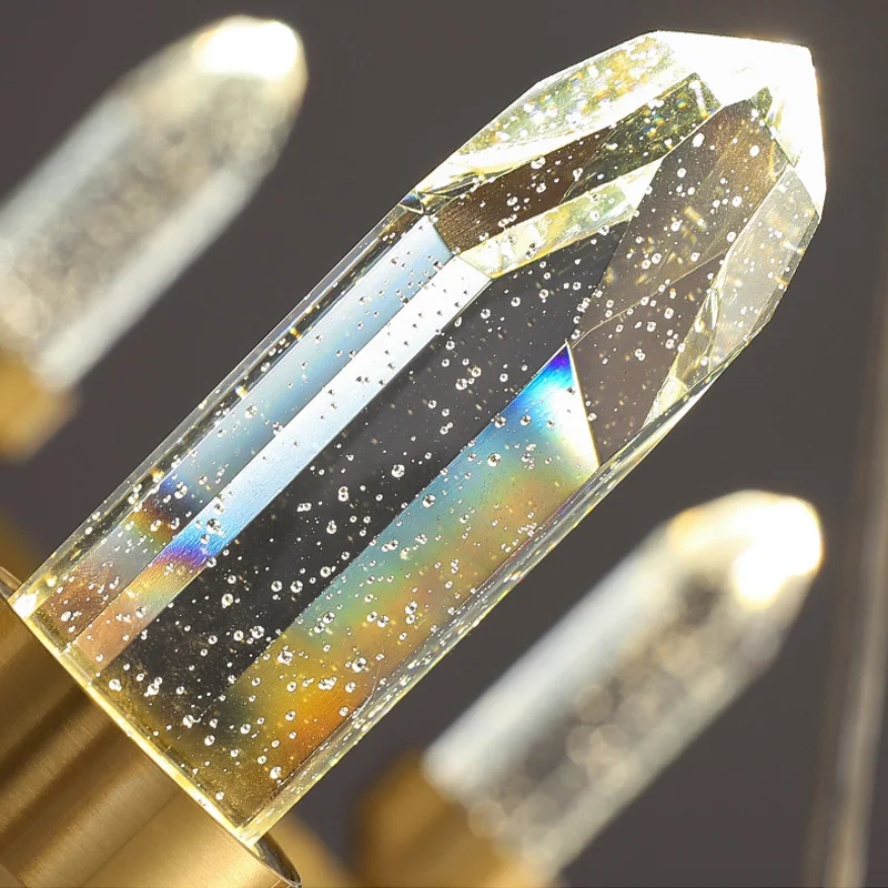 

Crystal chandelier Living Room Modern crystal lamp Luxury led Lamp dining room crystal Shade chandeliers ceiling brass Fixtures