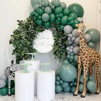 balloon globos jungle theme dark green diy avocado green balloon garland arch kit baby shower kids wedding birthday party decor