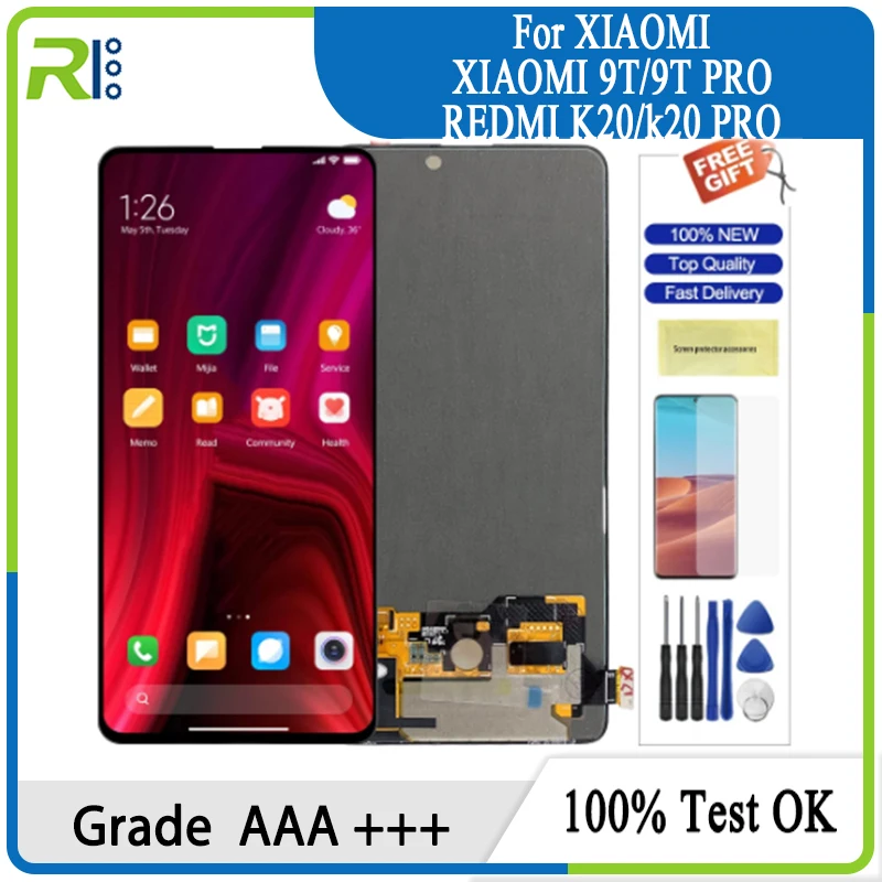 

Экран для xiaomi mi 9T 9T Pro, сменный сенсорный экран для xiaomi mi 9T Pro M1903F10G / M1903F11G