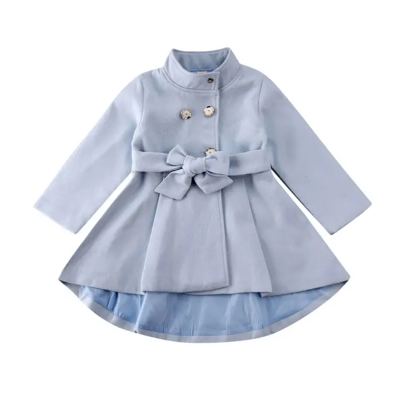 

Winter Kid Baby Girl Button Coat Jacket Toddler Windbreaker Outwear Overcoat Raincoat Snowsuit Dresses 1-5Y