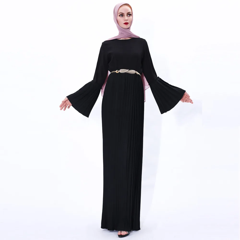 Роскошное мусульманское плиссированное платье Abaya Mubarak Niqab сексуальное кимоно