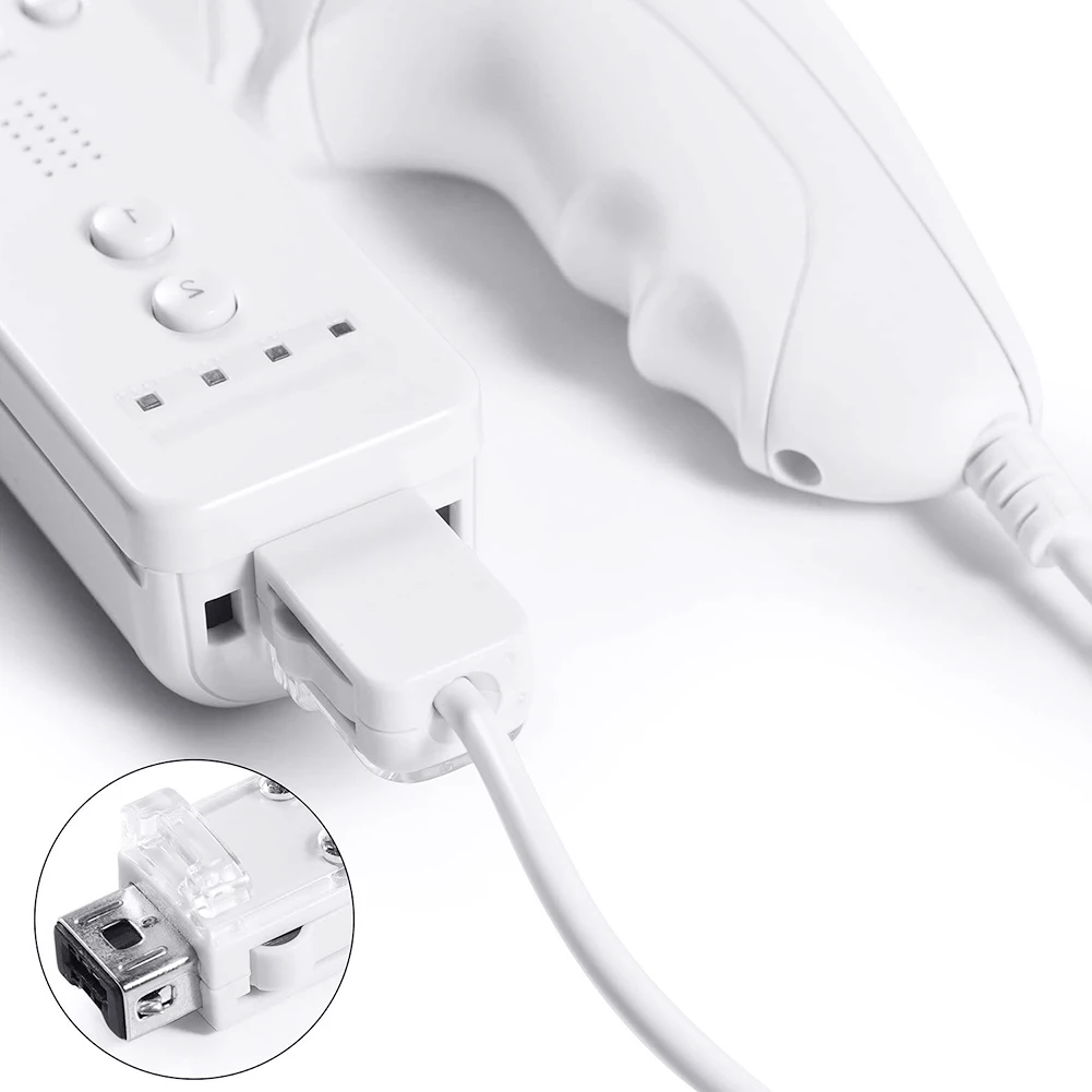 

Nunchuk Remote Controller Handle for Nintendo WII Game Player Left Handle Game Playing Handle Controller For Nintendo WII