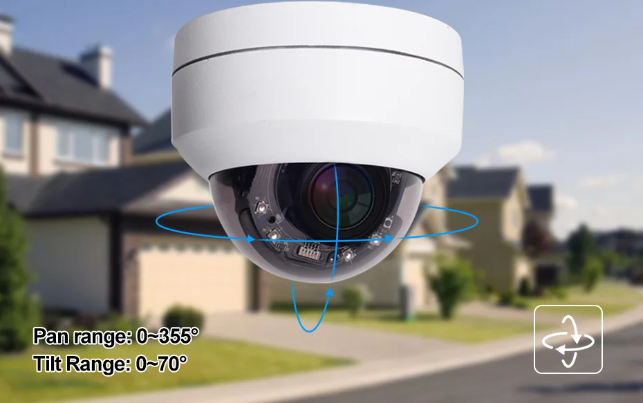 Hikvision совместимый 5MP мини-Купол PTZ ip-камера 4X Zoom 2,8-12 мм Наружная 45 м IR CCTV видеонаблюдение Камера Безопасности s