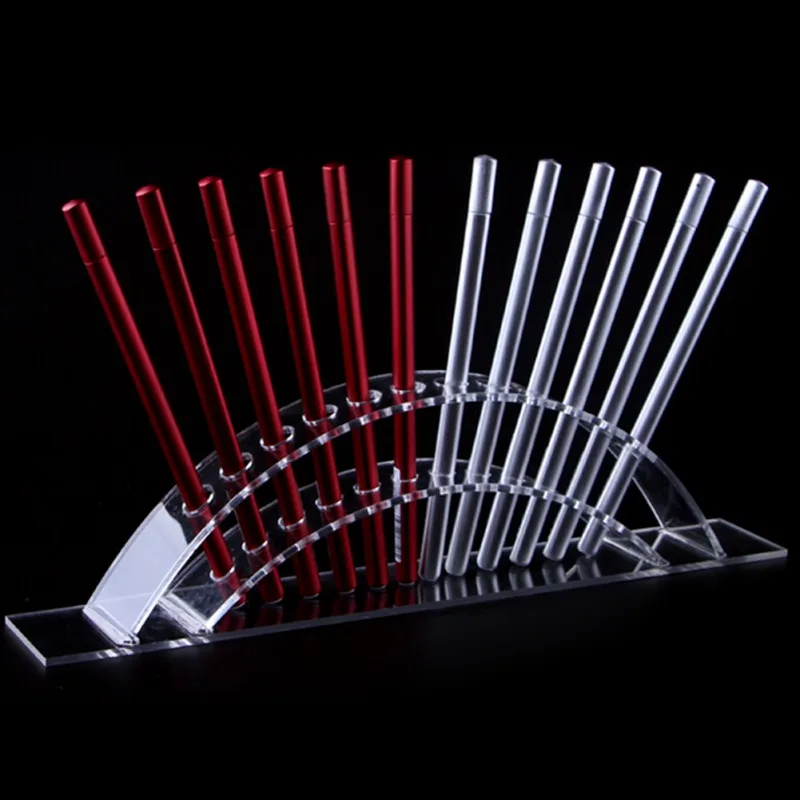 Подставка для карандаша бровей с 12 отверстиями акриловая кисть краски держатель