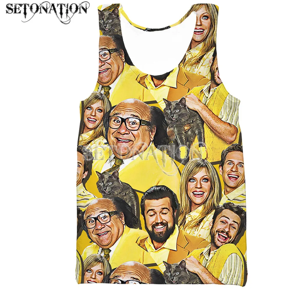 Мужской/женский топ в Филадельфии It's Always Sunny новый популярный летний