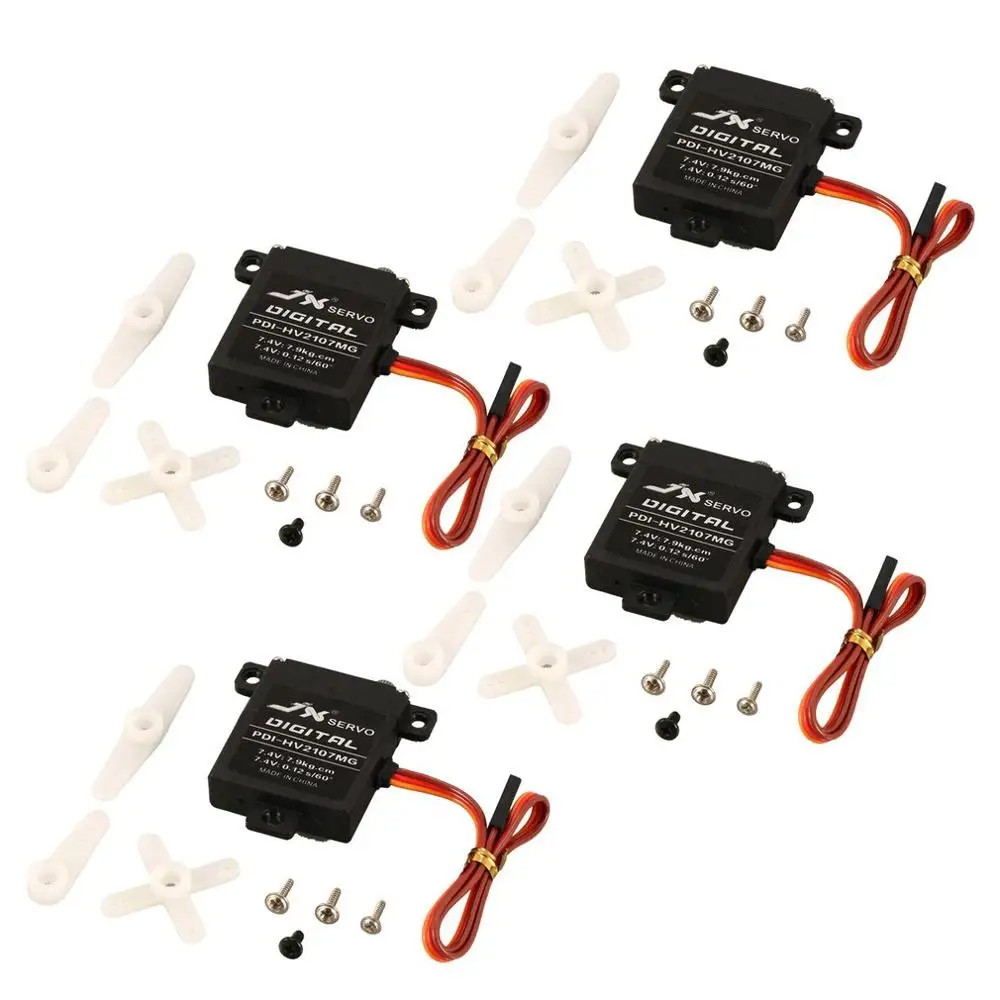 Крутящий момент руля JX PDI-HV2107MG 7 9 кг 4 шт. цифровой сервопривод с металлическим