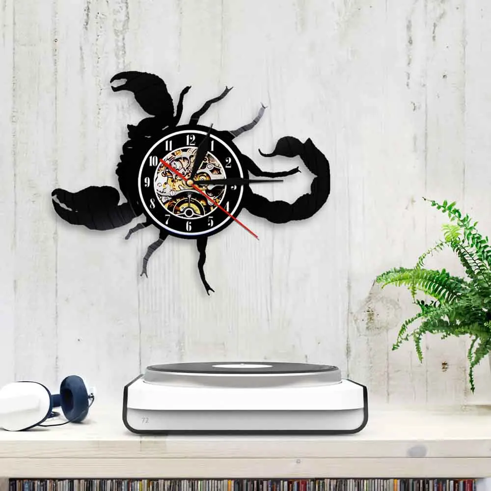 Настенные часы с изображением скорпиона и зодиака настенные со звездным знаком