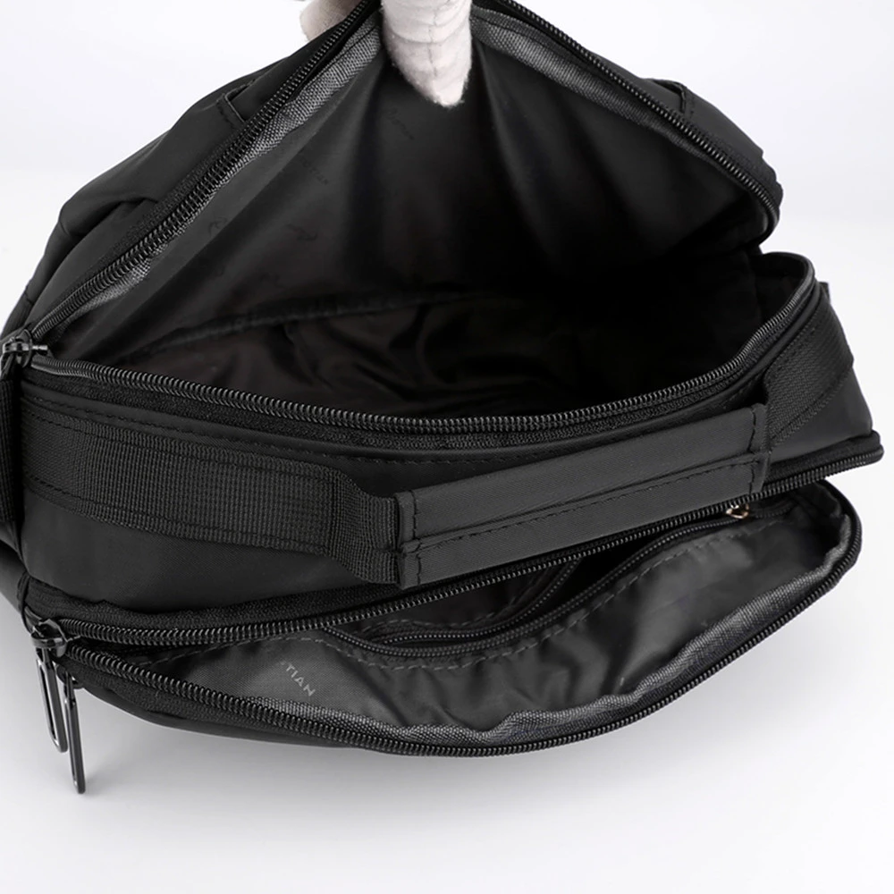 2020 модная мужская сумка через плечо нейлоновая Водонепроницаемая однотонная