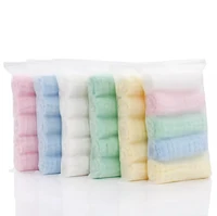 5pcs muslin 6 layers cotton soft baby towels face towel handkerchief bathing feeding face washcloth wipe burp cloths stuff bt13