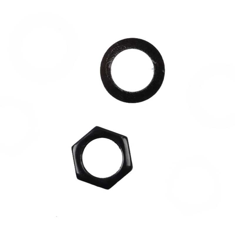 12 sets 9mm elektrische bass gitarre mutter washer für eingang ausgang jack m9 bass gitarre buchse mutter dichtung silber gold schwarz für