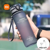 xiaomi youpin water bottle fashion 5001000ml sports protein shaker leakproof drinkware outdoor travel portable plastic bpa free