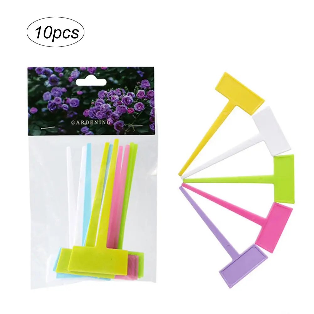 10 шт./упак. пластиковые садовые бирки украшения для растений Цветочная бирка