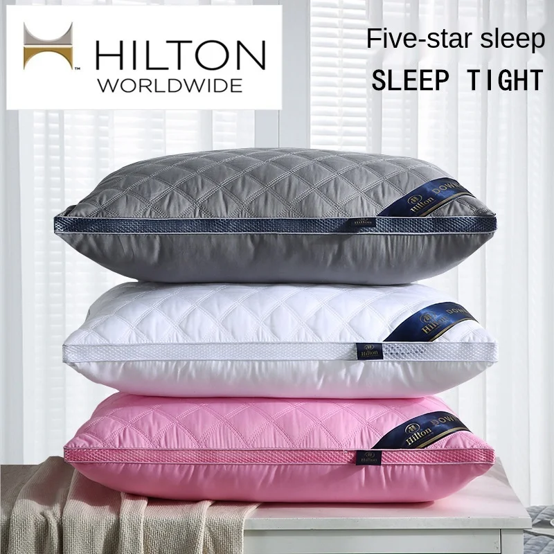 

Hill Hotel Pillow Core Washable 3D Pure Cotton Pillow Three-dimensional Quilted Cervical Pillow For Sleep